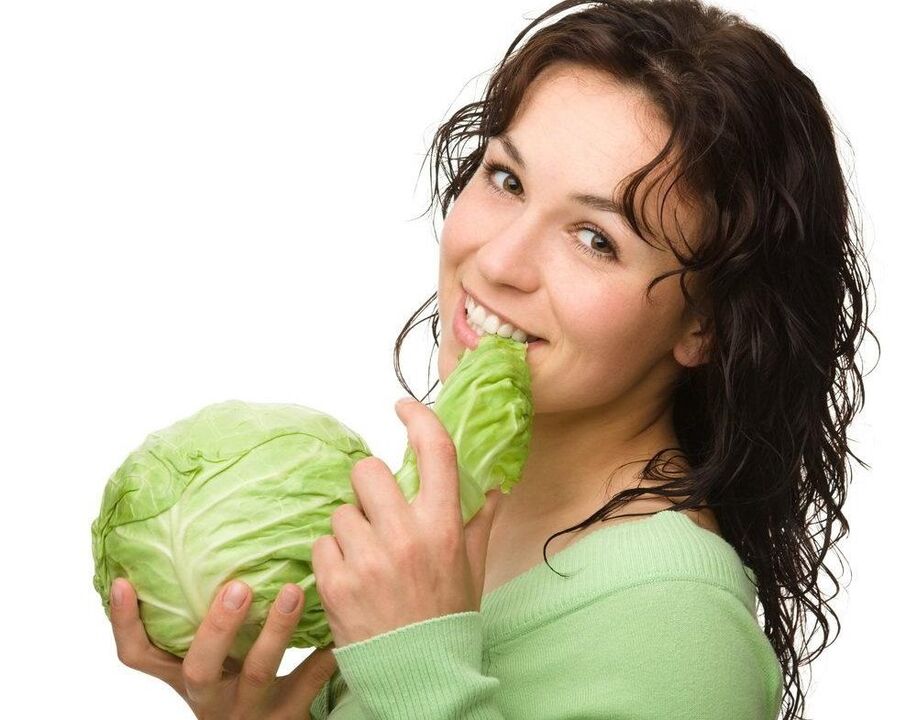 meme büyütme için lahana yiyen kız